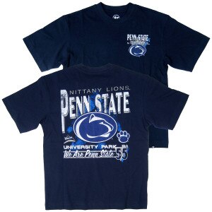 navy short sleeve t-shirt Penn State Nittany Lions with Athletic Logo